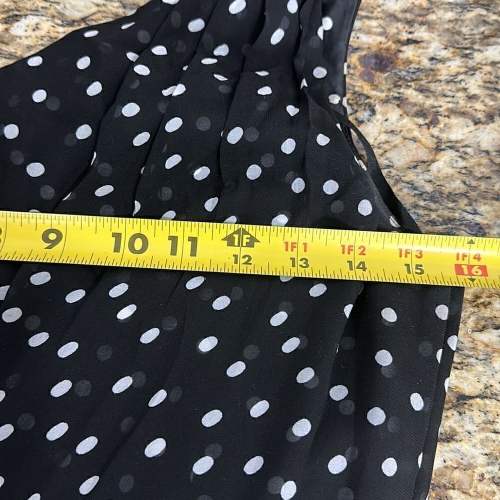 ❤️Last Chance WHBM polka dot print one shoulder dress size 2 - Picture 8 of 9